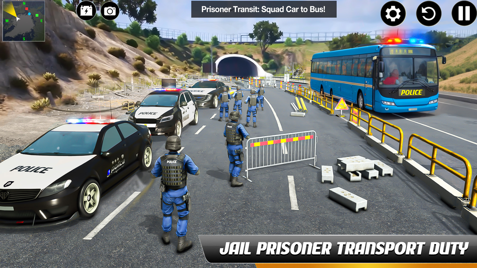 اسکرین شات 2 بازی Police Bus Simulator Bus Games