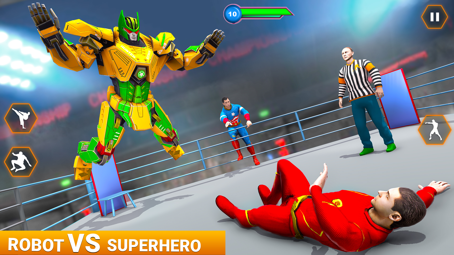 اسکرین شات 3 برنامه Robot Boxing Games: Ring Fight