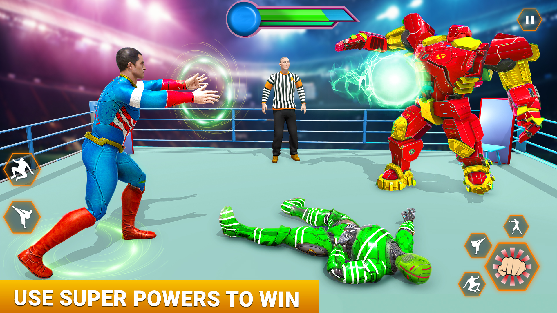 اسکرین شات 6 برنامه Robot Boxing Games: Ring Fight