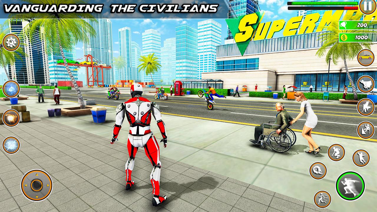 اسکرین شات 8 برنامه Police Dino Robot Car Game 3d