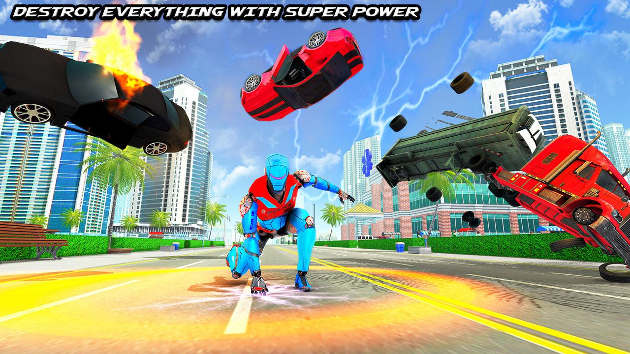 اسکرین شات 6 برنامه Police Dino Robot Car Game 3d