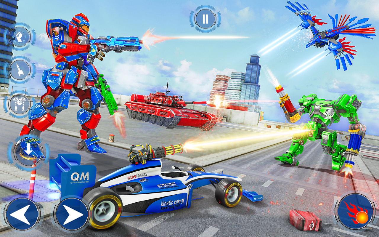 اسکرین شات 4 بازی Police Tank Robot Transform 3d