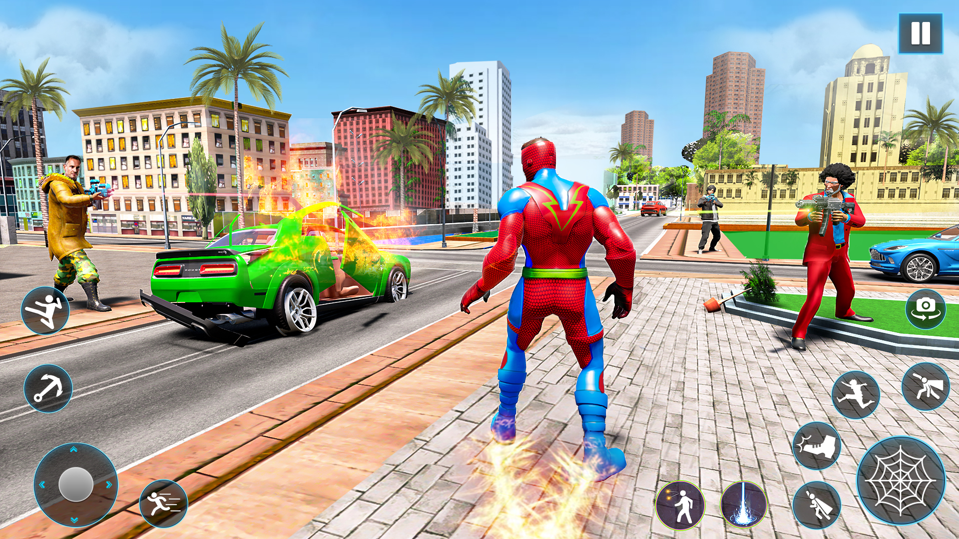 اسکرین شات 8 بازی Wingman Rope Crime Spider Hero