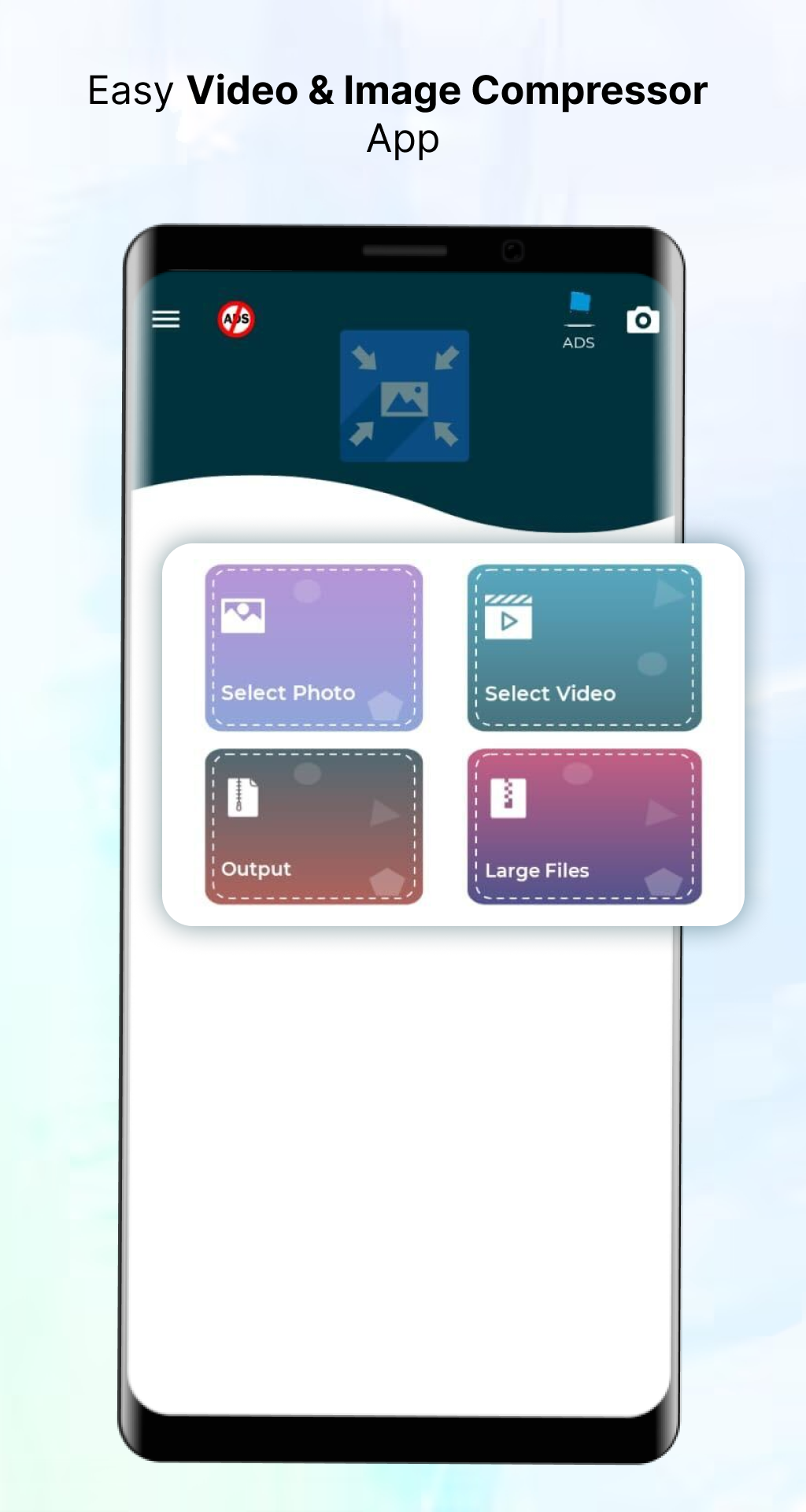 اسکرین شات 1 برنامه Video & Image Compressor App
