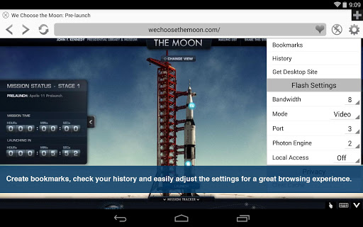 اسکرین شات 6 برنامه Photon Flash Player & Browser