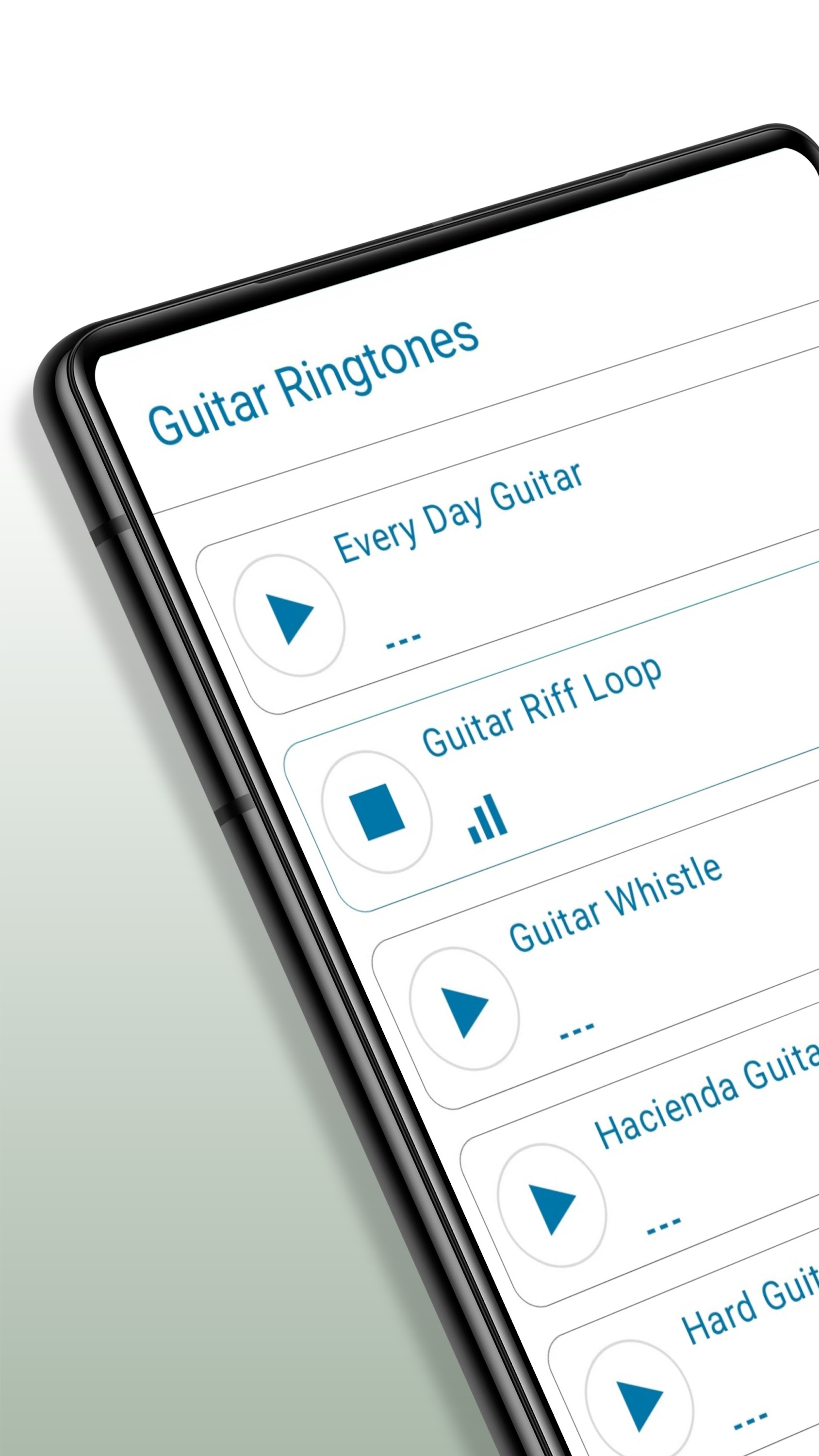 اسکرین شات 1 برنامه Guitar Ringtones