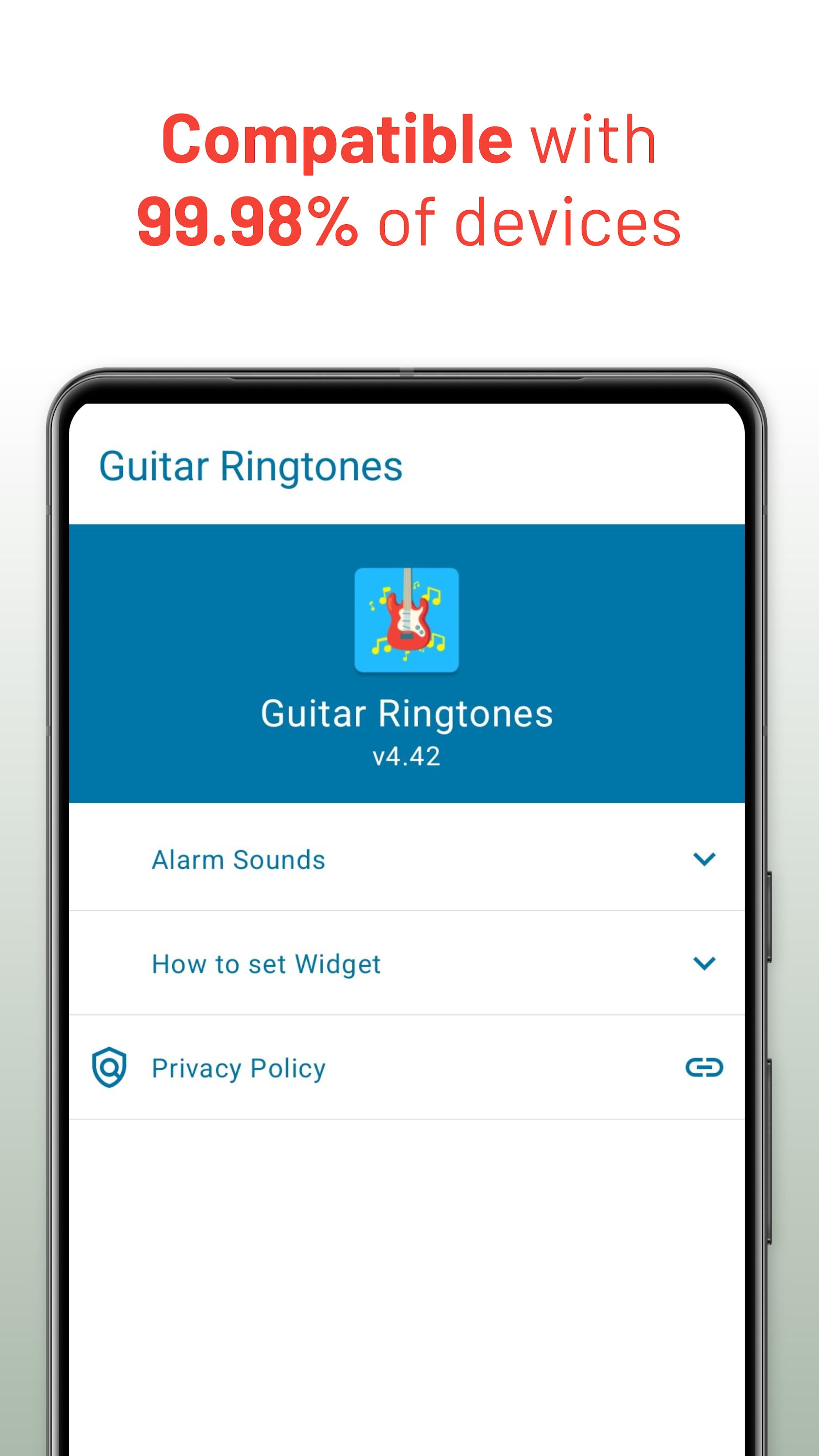 اسکرین شات 4 برنامه Guitar Ringtones