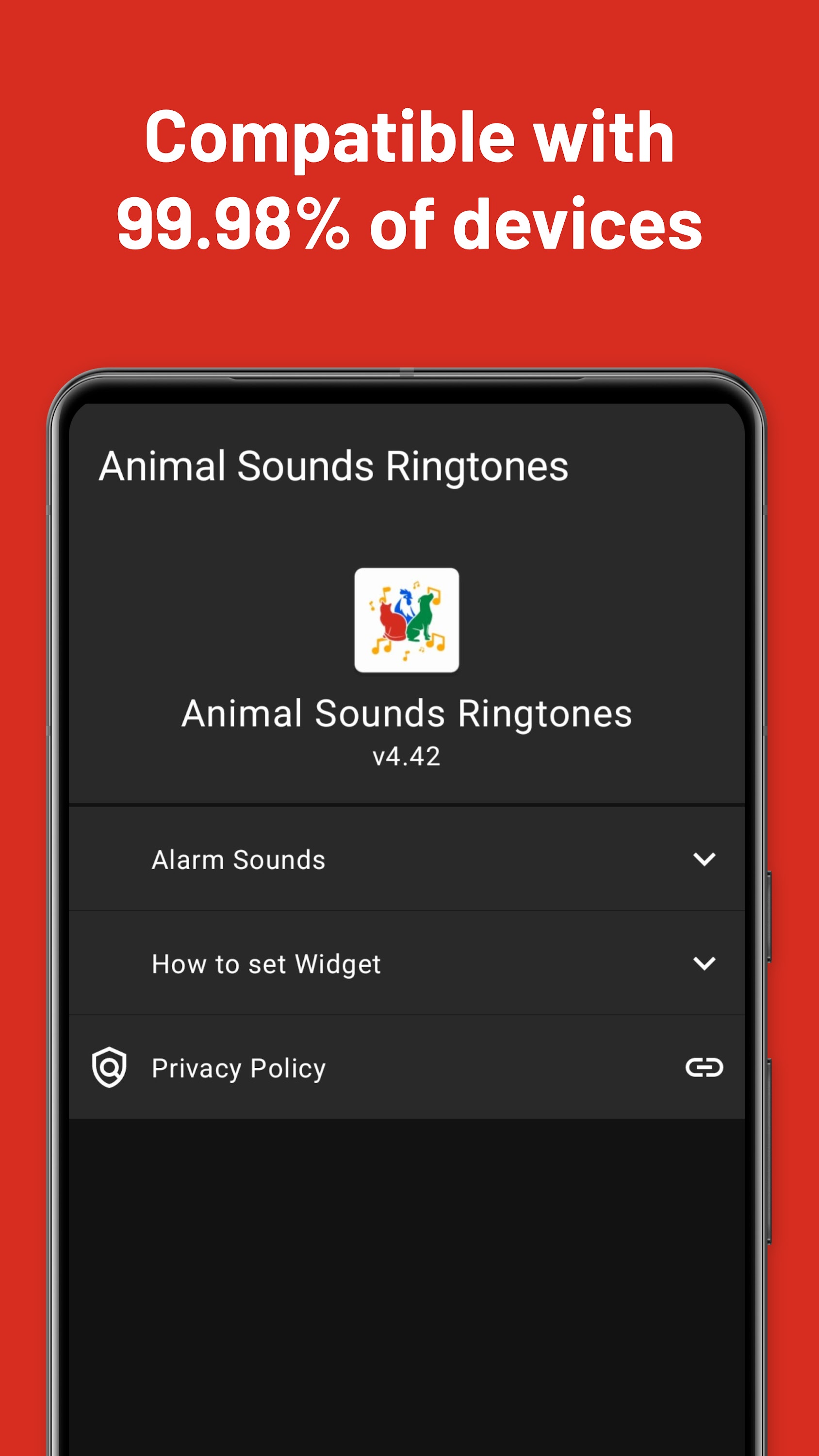 اسکرین شات 4 برنامه Animal Sounds Ringtones