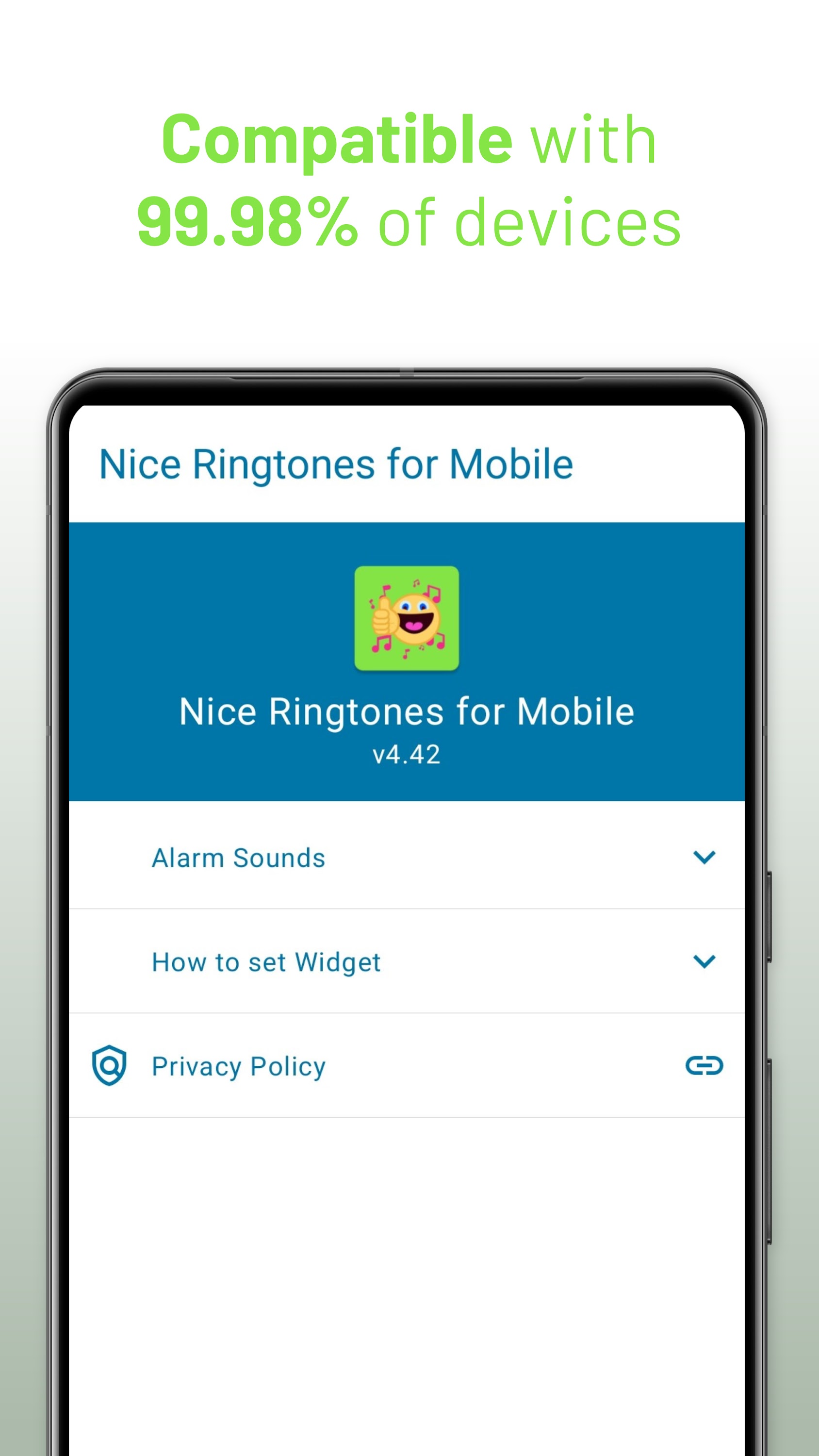 اسکرین شات 4 برنامه Nice Ringtones for Mobile