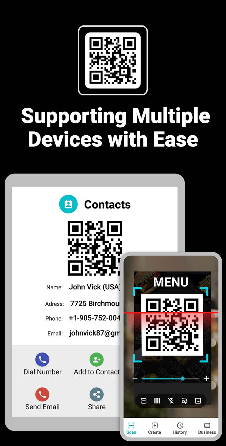 اسکرین شات 8 برنامه QR Scanner - Barcode Scanner