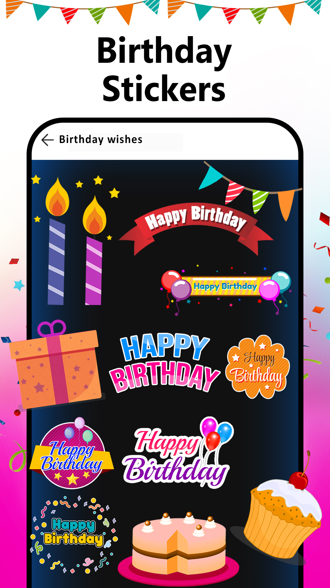 اسکرین شات 7 برنامه Birthday Video Maker with Song