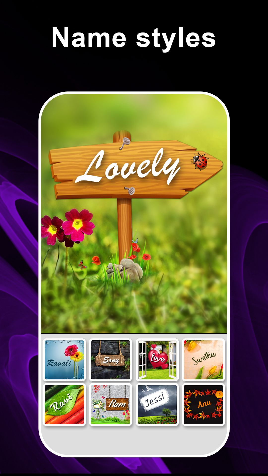 اسکرین شات 3 برنامه Name Art Photo Editing App Ai