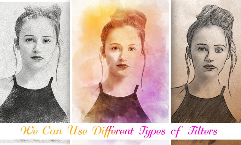اسکرین شات 2 برنامه Pencil Sketch Art Photo Editor