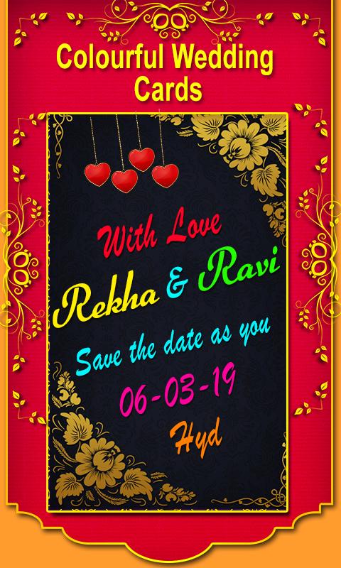 اسکرین شات 4 برنامه Wedding Invitation Card Maker