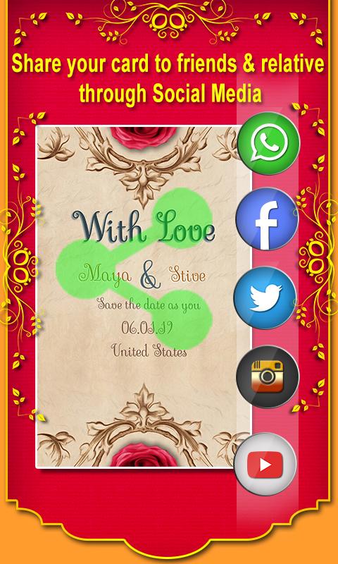 اسکرین شات 8 برنامه Wedding Invitation Card Maker