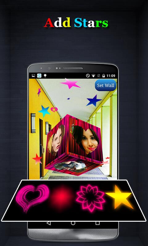 اسکرین شات 4 برنامه 3D Cube Live Wallpaper Editor