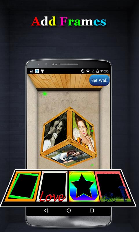 اسکرین شات 3 برنامه 3D Cube Live Wallpaper Editor