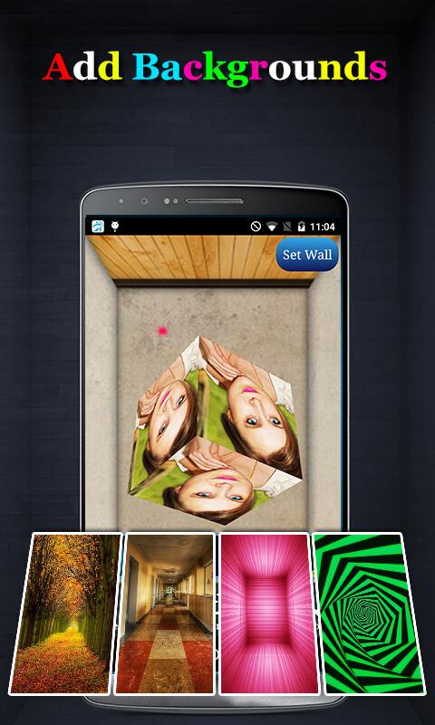 اسکرین شات 2 برنامه 3D Cube Live Wallpaper Editor