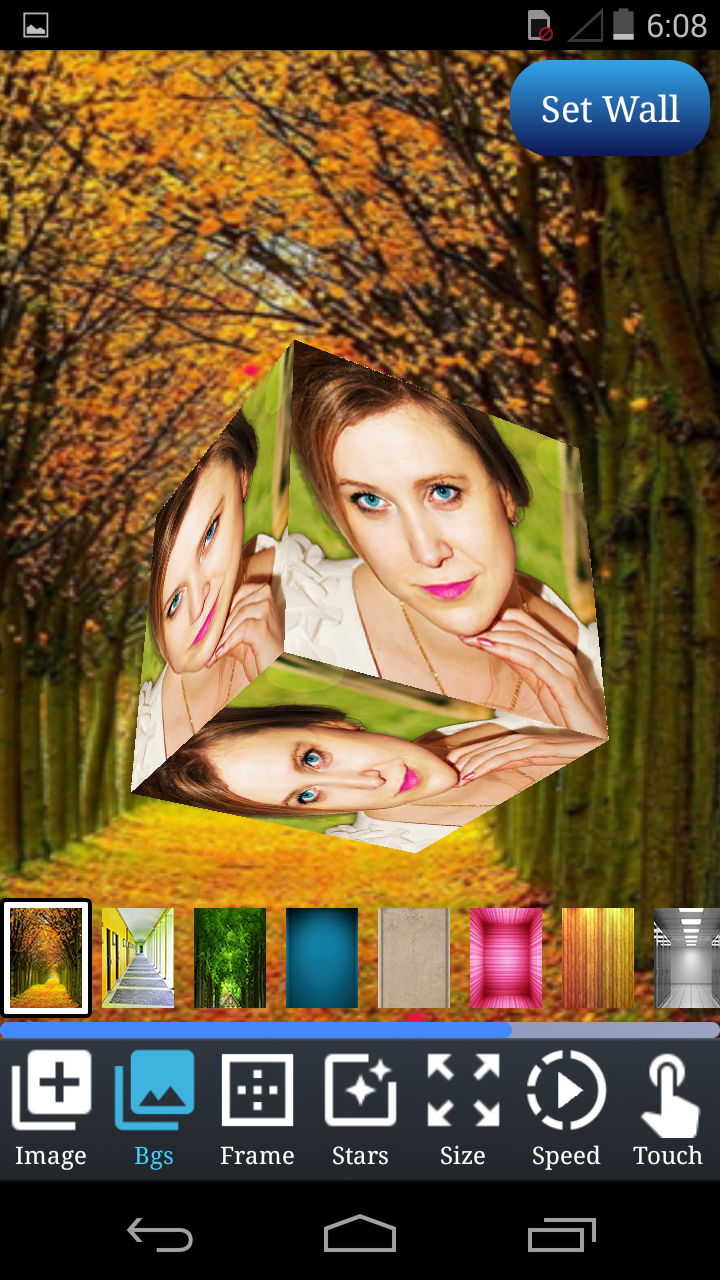 اسکرین شات 8 برنامه 3D Cube Live Wallpaper Editor