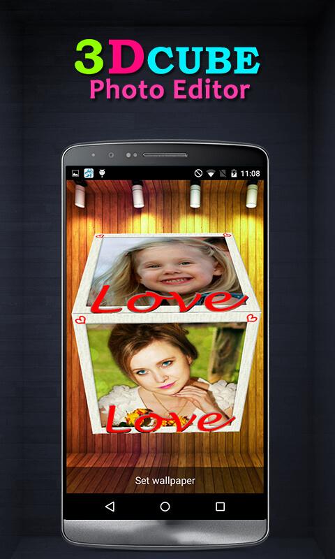 اسکرین شات 6 برنامه 3D Photo Cube Live Wallpaper