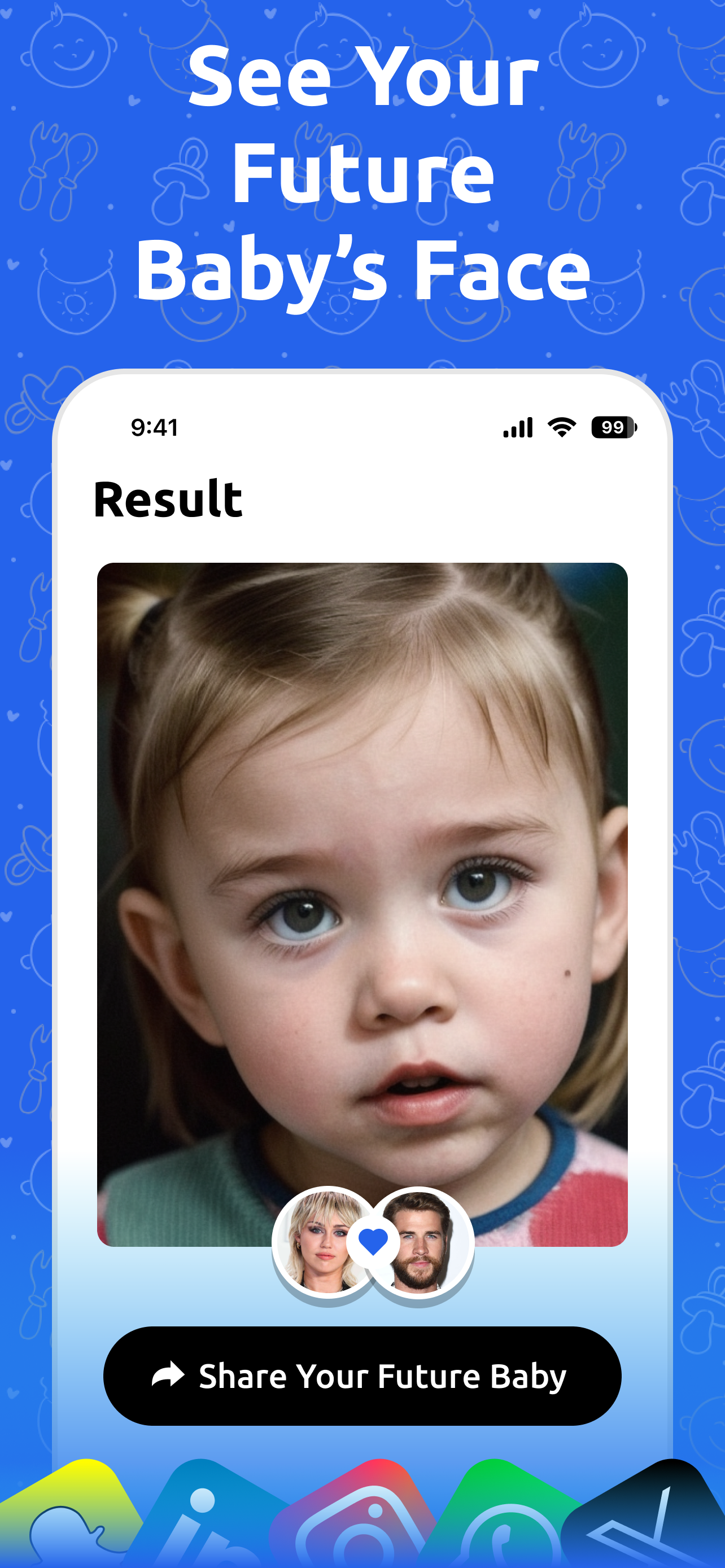 اسکرین شات 3 برنامه AI Baby Generator - MiniMe
