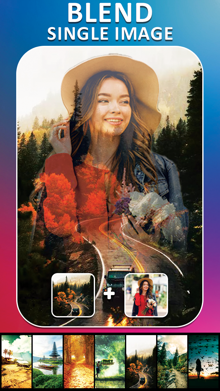 اسکرین شات 6 برنامه Blend Me Photo Mixer Editor