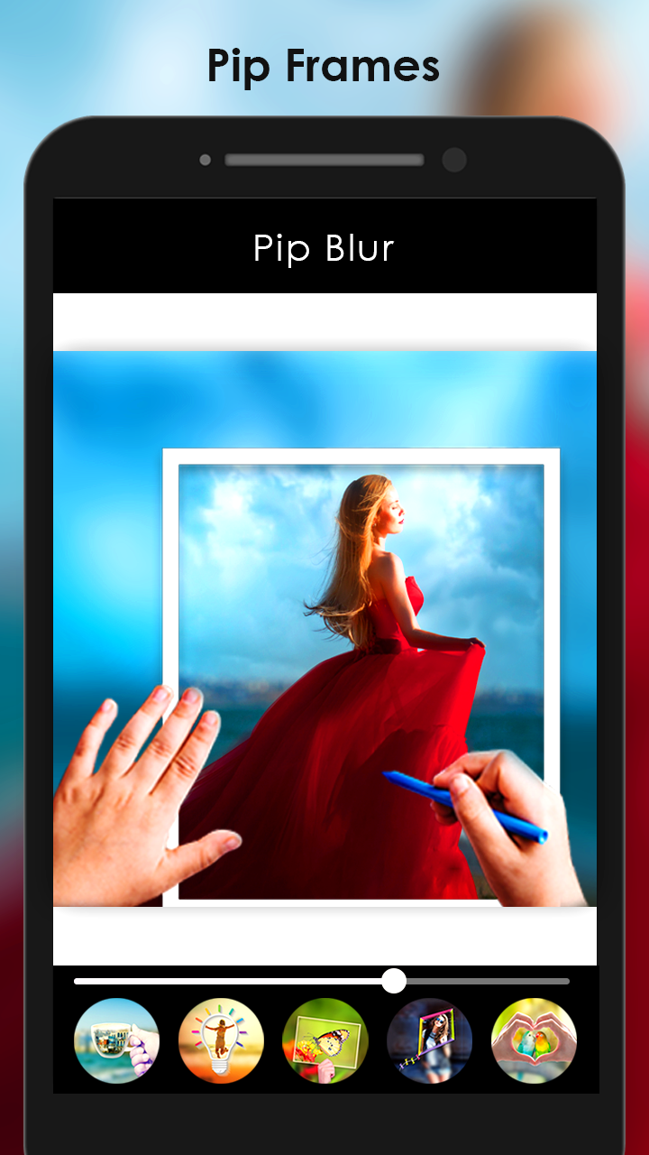 اسکرین شات 4 برنامه Blur Photo Square : Image Blur