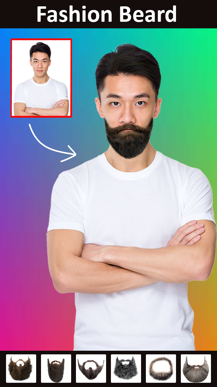 اسکرین شات 1 برنامه Man Mustache Beard Changer