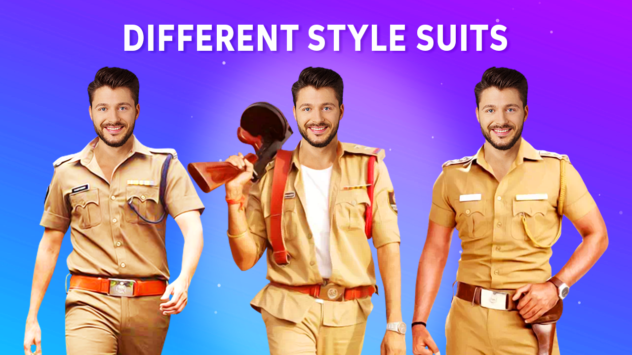 اسکرین شات 5 برنامه Police Photo Suit 2025 Editor