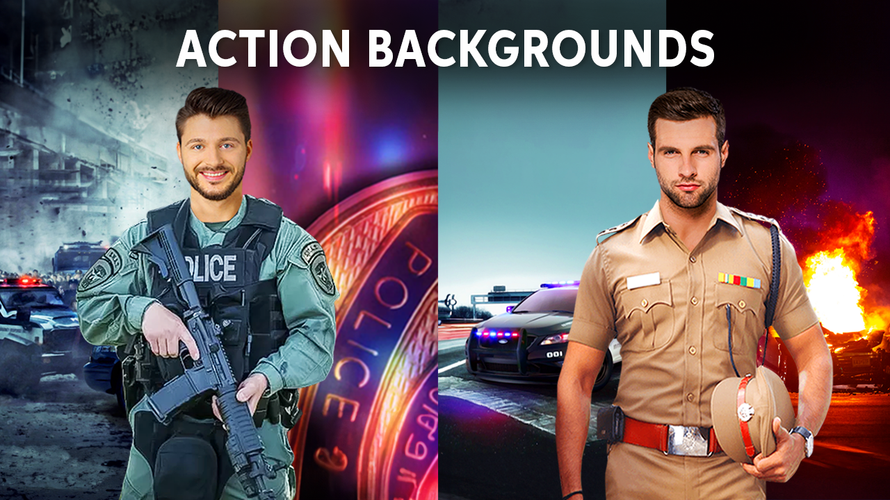اسکرین شات 4 برنامه Police Photo Suit 2025 Editor
