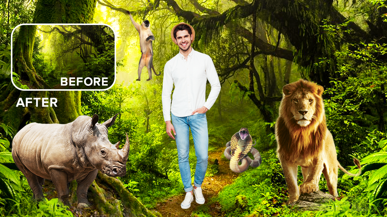 اسکرین شات 7 برنامه Wild Animal Photo Editor Frame