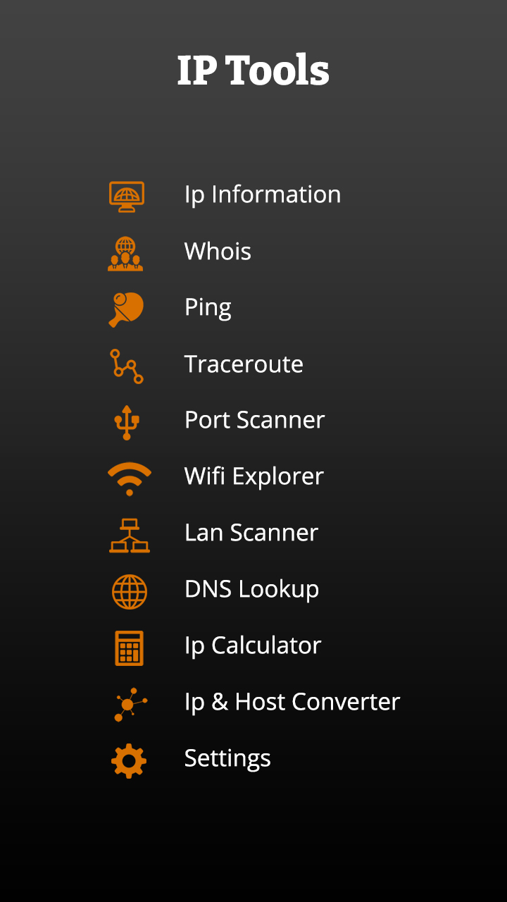اسکرین شات 2 برنامه IP Tools - Network Utilities