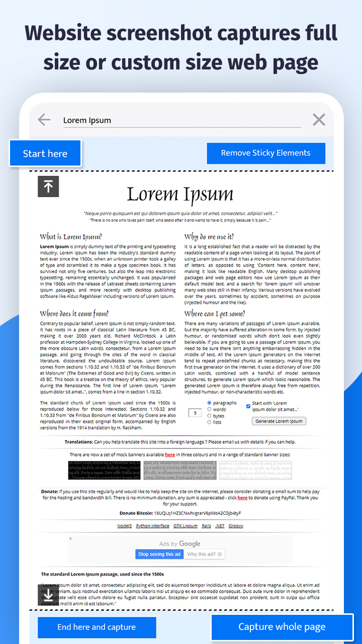 اسکرین شات 4 برنامه Long: Full Screenshot Capture