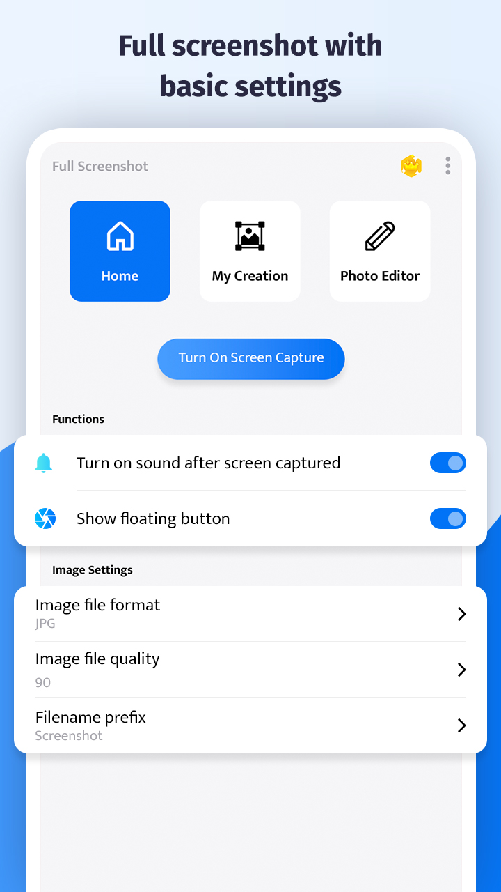 اسکرین شات 2 برنامه Long: Full Screenshot Capture