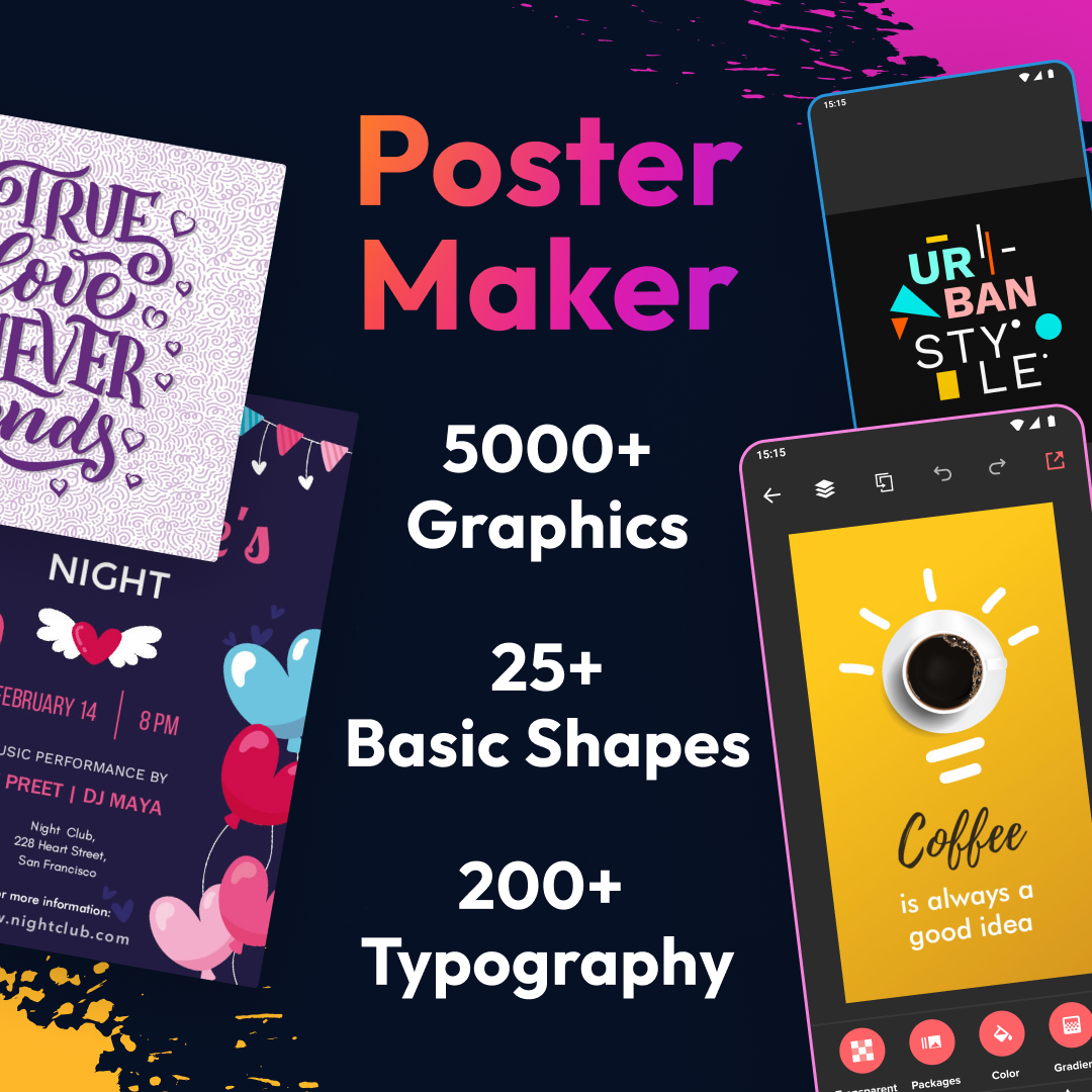اسکرین شات 1 برنامه Poster Maker - Flyer Creator
