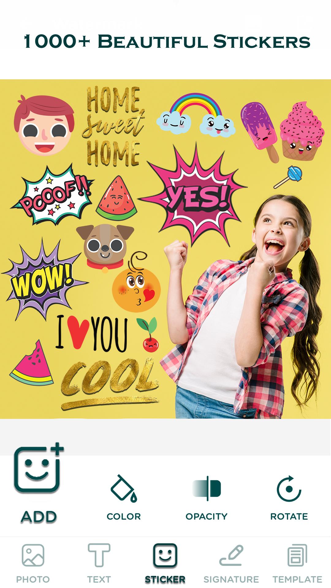 اسکرین شات 4 برنامه Watermark: Logo, Text on Photo