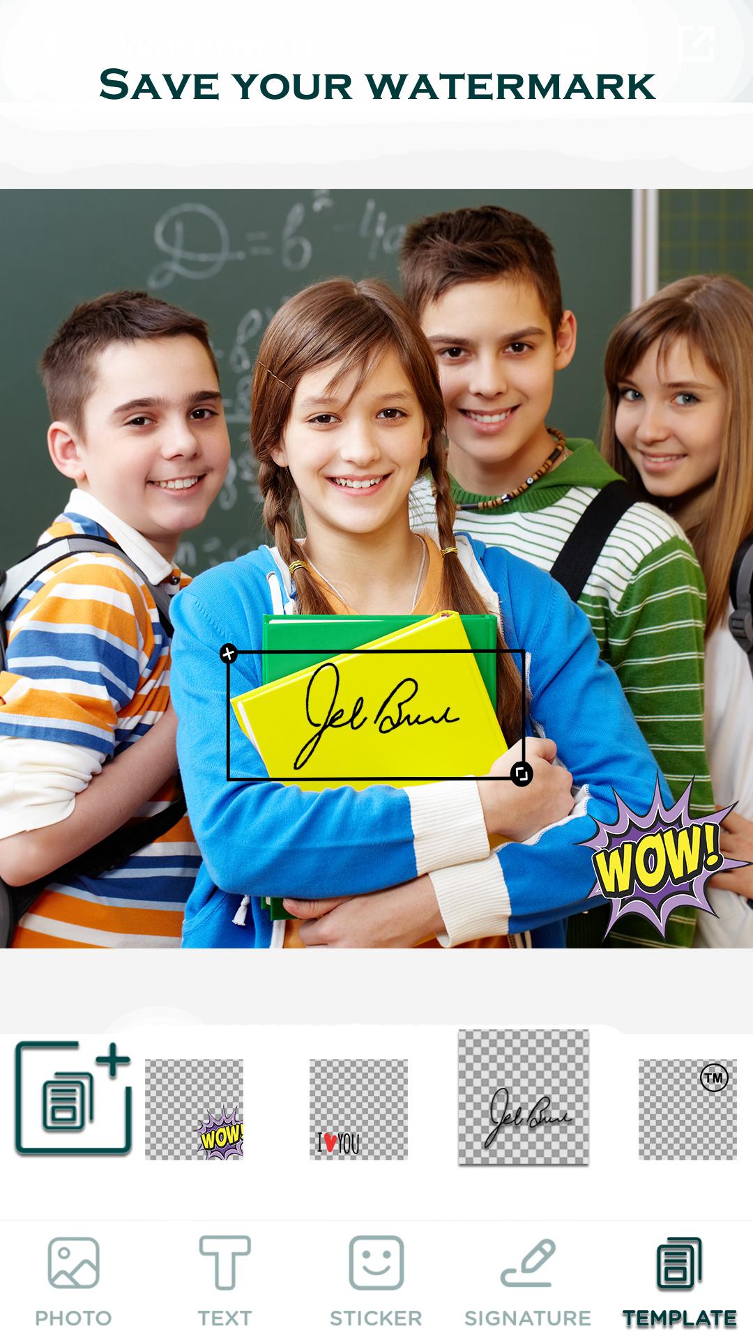 اسکرین شات 6 برنامه Watermark: Logo, Text on Photo