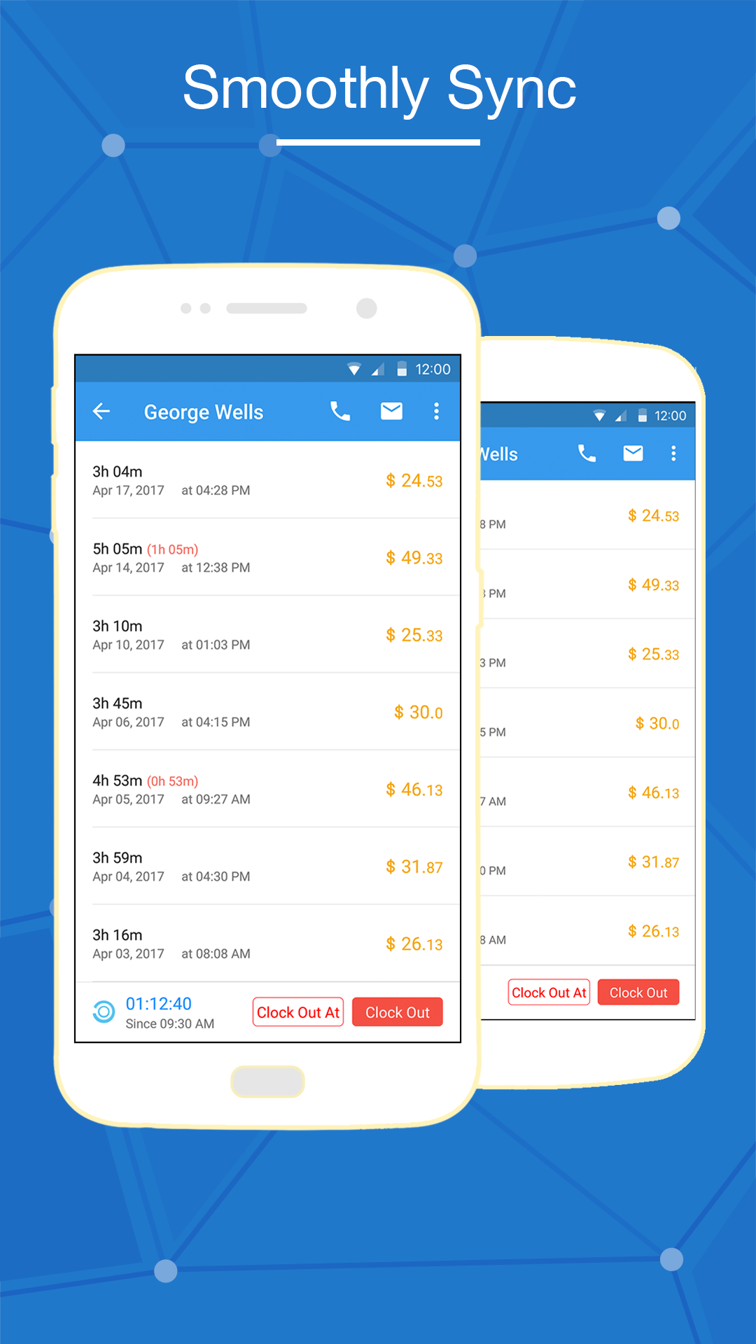 اسکرین شات 5 برنامه Hours Keeper - Time Tracking