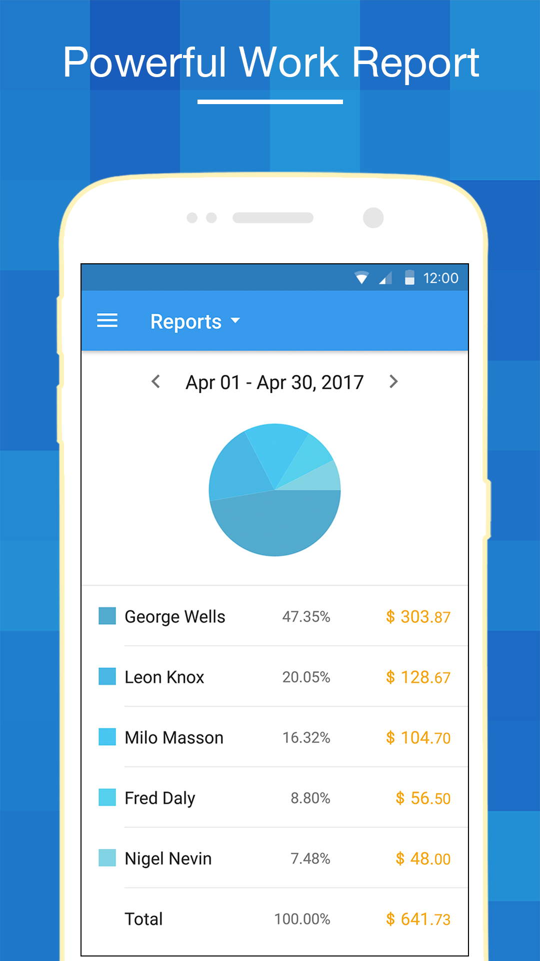 اسکرین شات 4 برنامه Hours Keeper - Time Tracking