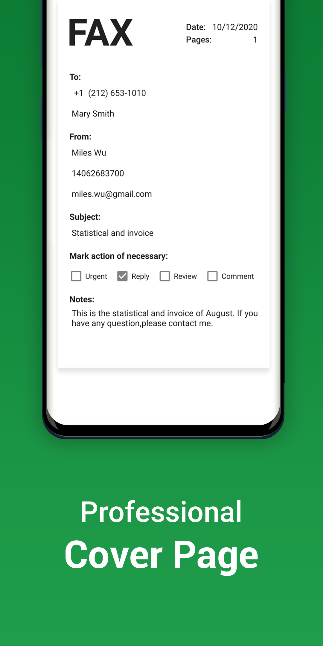 اسکرین شات 5 برنامه Tiny Fax - Send Fax from Phone