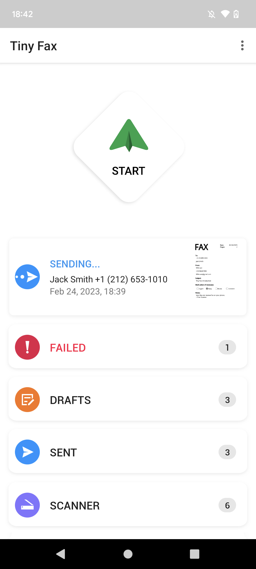 اسکرین شات 7 برنامه Tiny Fax - Send Fax from Phone