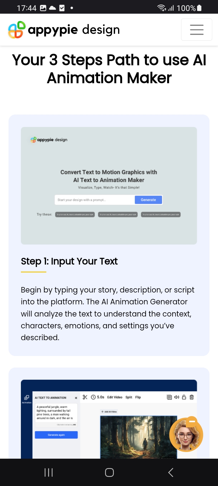 اسکرین شات 3 برنامه AI Animation Generator