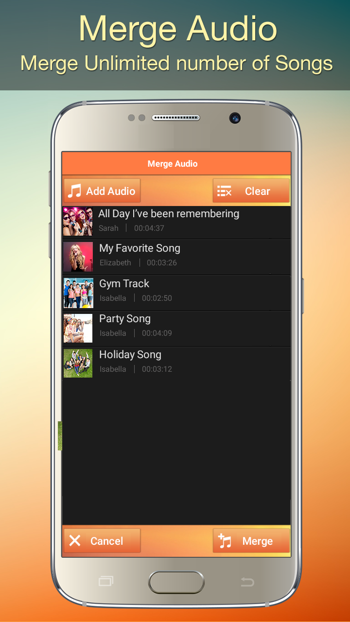 اسکرین شات 4 برنامه Audio MP3 Cutter Mix Converter and Ringtone Maker