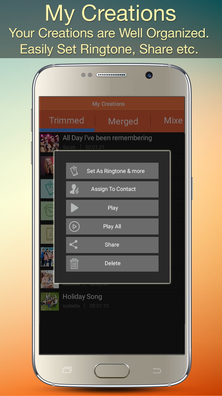 اسکرین شات 7 برنامه Audio MP3 Cutter Mix Converter and Ringtone Maker