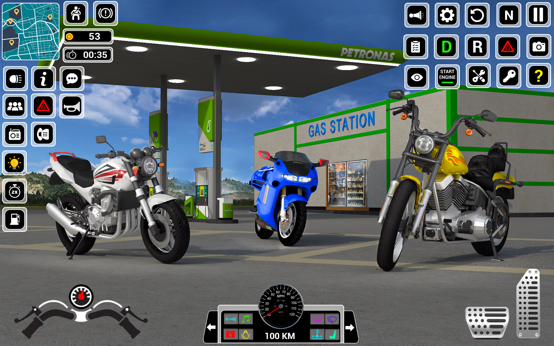 اسکرین شات 6 برنامه Open World Bike Driving Games