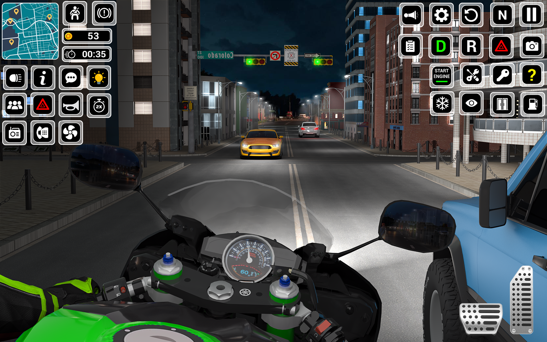 اسکرین شات 5 برنامه Open World Bike Driving Games