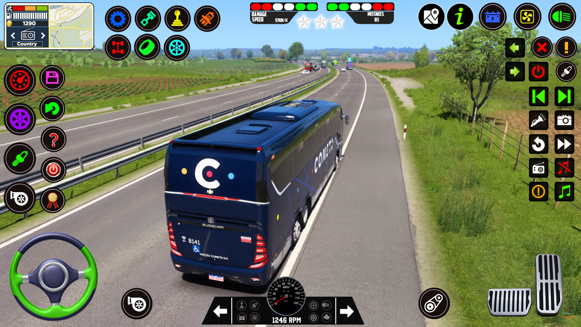 اسکرین شات 5 بازی Real Bus Driving - Offroad Bus