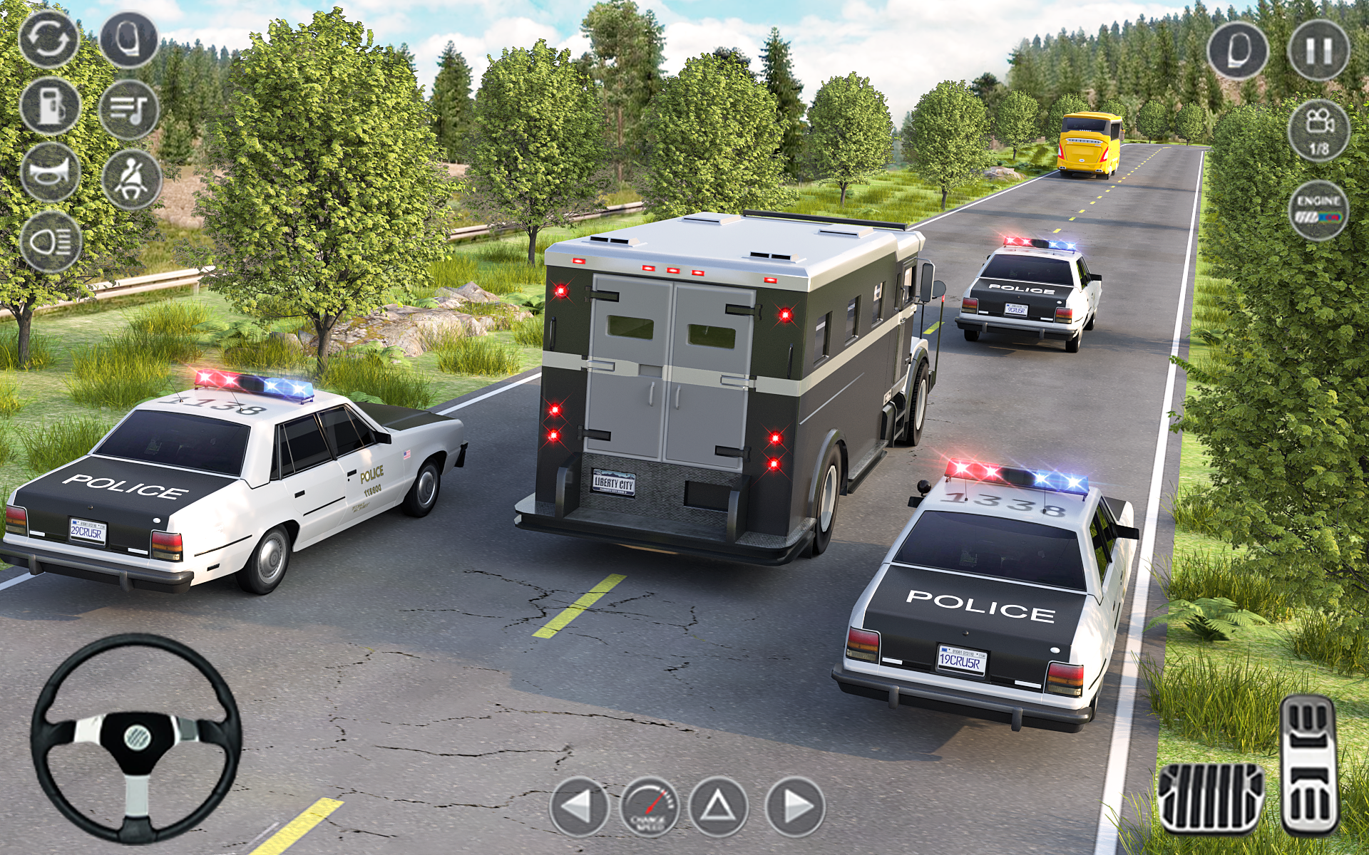 اسکرین شات 2 برنامه Police Car Driving Games 3D