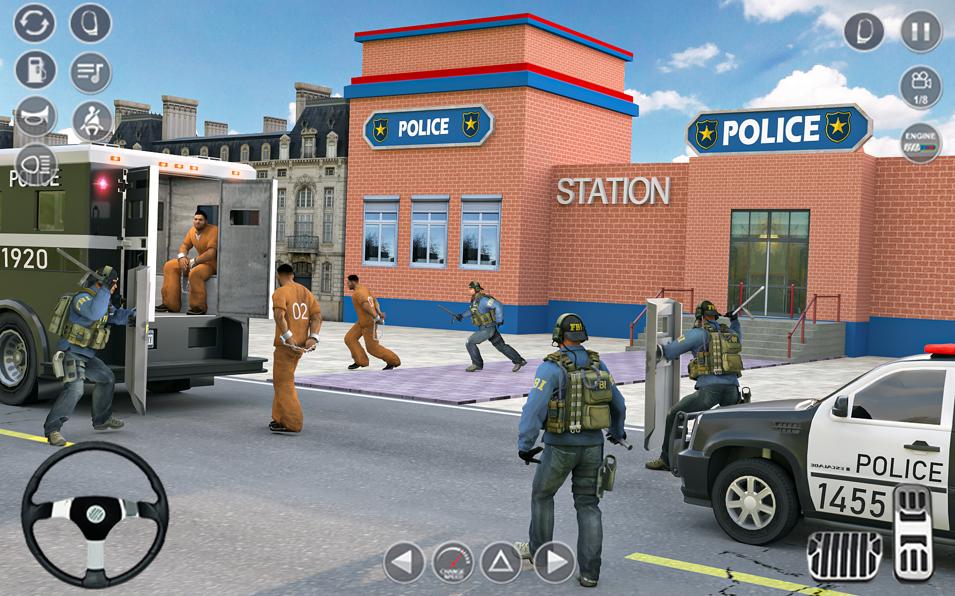 اسکرین شات 1 برنامه Police Car Driving Games 3D