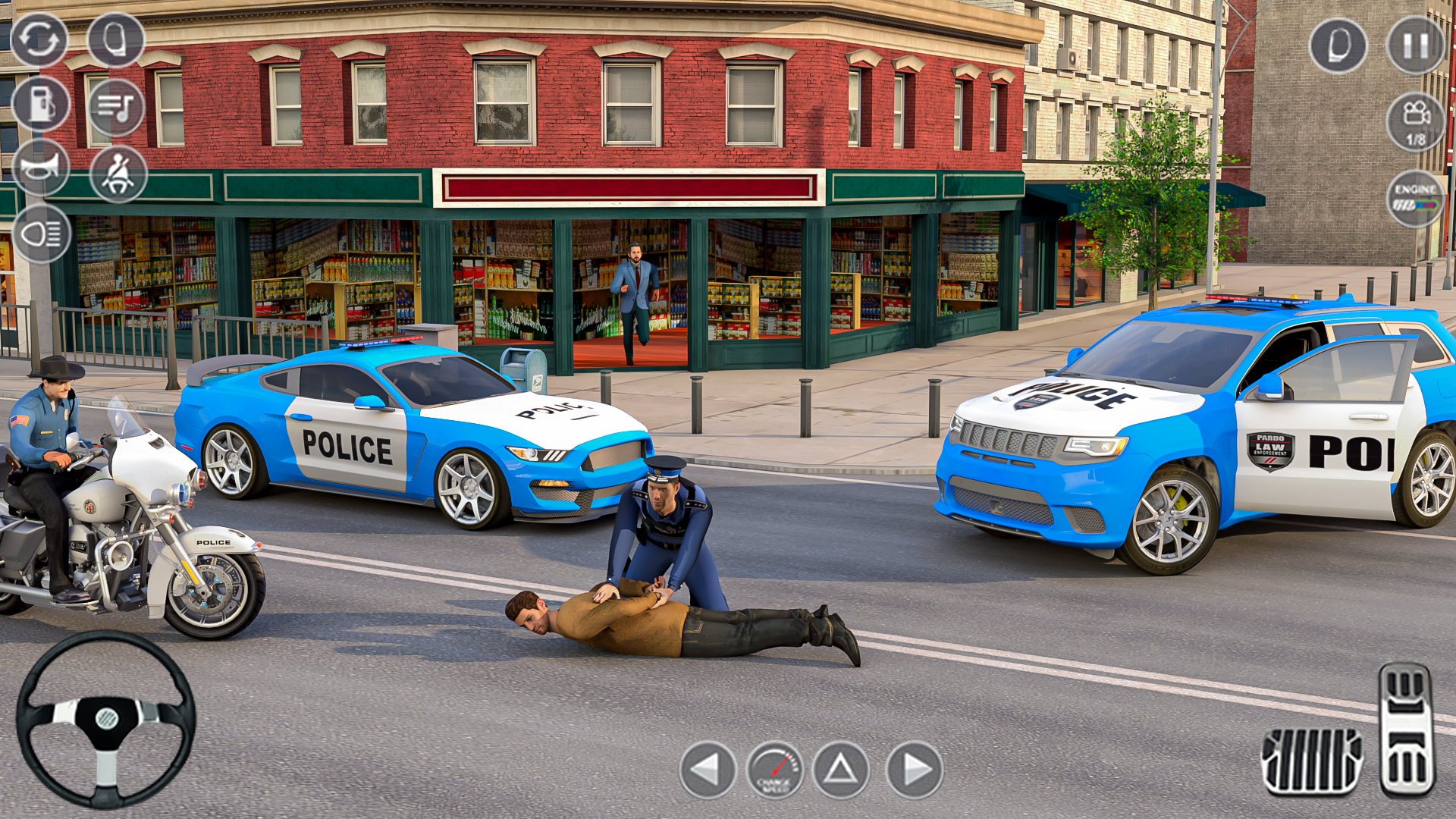 اسکرین شات 6 برنامه Police Car Driving Games 3D